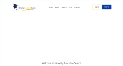 Desktop Screenshot of minorityexecsearch.com